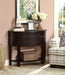 Diane - 2-Drawer Demilune Shape Console Table - Cappuccino - Simple Home Plus