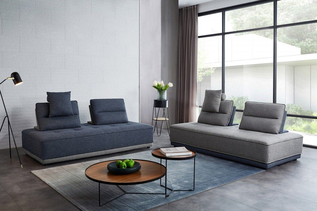 Ultimate Lounger Modular Sectional Sofa - Blue / Gray