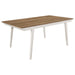 Nogales - Dining Table - Natural Acacia / White - Simple Home Plus