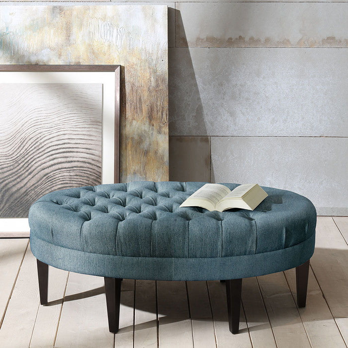 Martin - Surfboard Tufted Ottoman - Blue