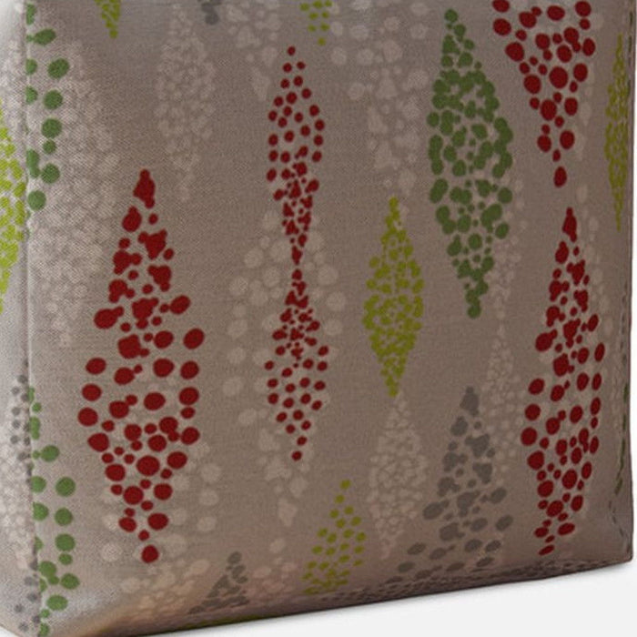 Cotton, Polka Dots Pouf Cover - Green