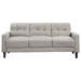 Bowen - Upholstered Track Arms Tufted Sofa Set - Simple Home Plus