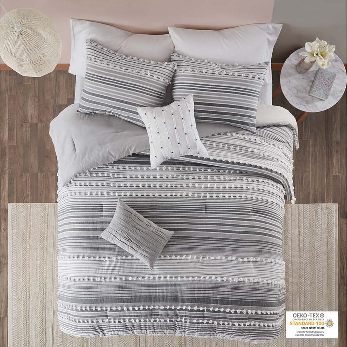 Calum - Twin Comforter Set - Gray