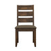 Alston - Ladder Back Dining Side Chairs (Set of 2) - Knotty Nutmeg And Gray - Simple Home Plus