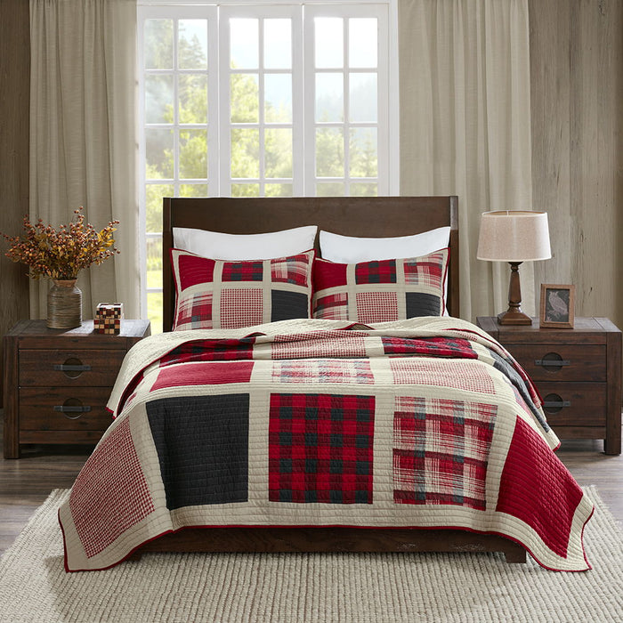 Huntington - Oversized Quilt Mini Set - Red