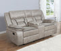 Greer - Glider Loveseat W/ Console - Simple Home Plus