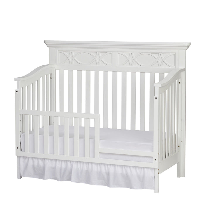 Solid And Manufactured Wood Standard Four In One Convertible Crib - White