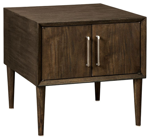 Kisper - Dark Brown - Square End Table - Simple Home Plus