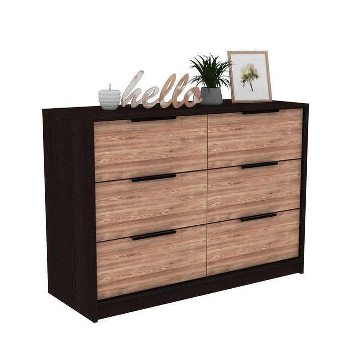 Modern Rustic Dresser - Black / Natural