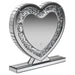 Euston - Heart Shape Table - Mirror Silver - Simple Home Plus