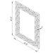 Forman - Interlocking Greek Frameless Wall Mirror - Silver - Simple Home Plus