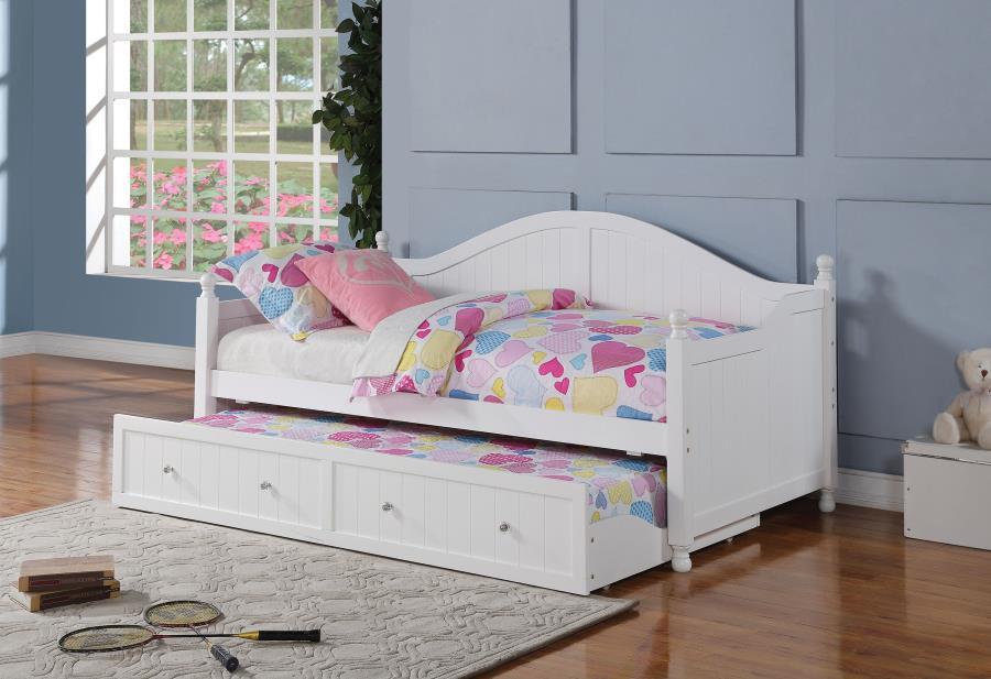 Julie Ann - Arched Back Day Bed With Trundle - Simple Home Plus