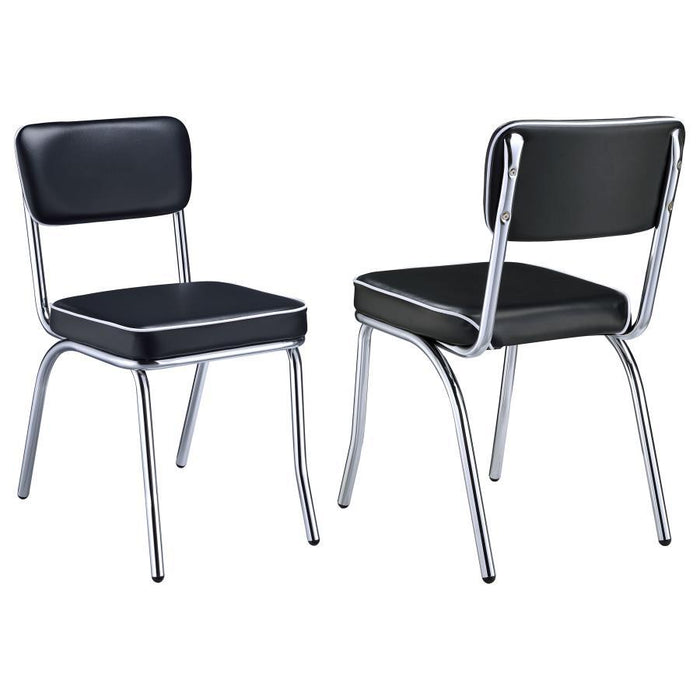 Retro - Open Back Side Chairs (Set of 2) - Simple Home Plus