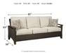 Paradise - Medium Brown - Sofa With Cushion - Simple Home Plus