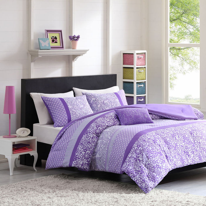 Riley - Comforter Set - Purple