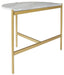 Wynora - White / Gold - Chair Side End Table - Simple Home Plus