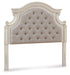 Realyn - Chipped White - Full Uph Panel Headboard - Simple Home Plus