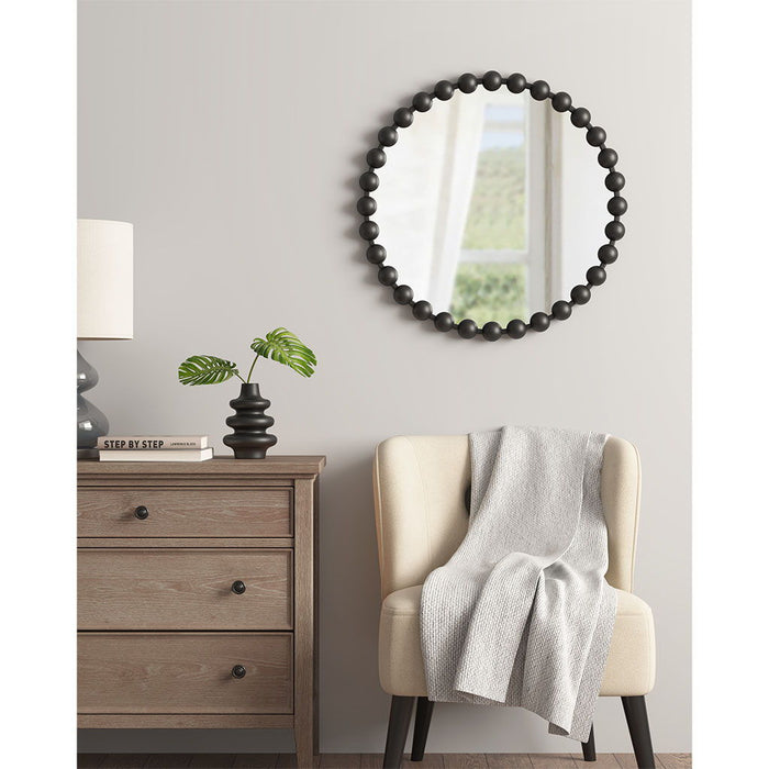 Marlowe - 27" Round Wall Decor Mirror - Black