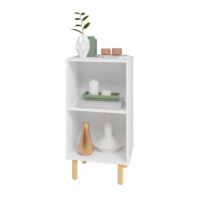 Iko Two Cubbie Open Shelving Unit - White