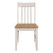 Kirby - Slat Back Side Chair (Set of 2) - Natural And Rustic Off White - Simple Home Plus