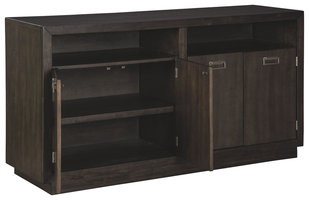 Hyndell - Dark Brown - Dining Room Server - Simple Home Plus