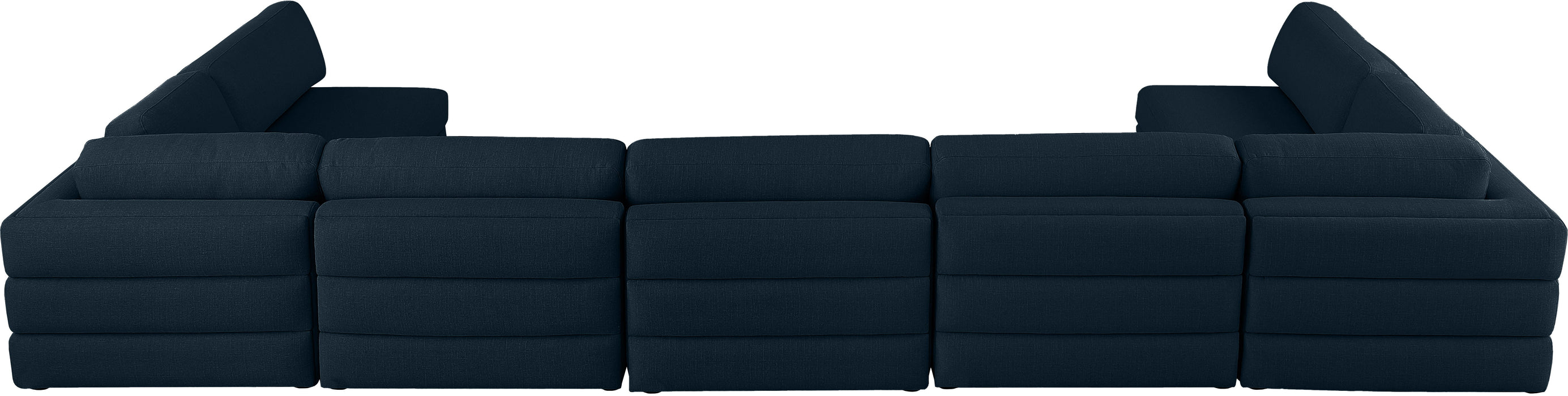 Beckham - Modular Sectional 7 Piece - Navy - Fabric