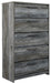 Baystorm - Gray - Five Drawer Chest - Simple Home Plus