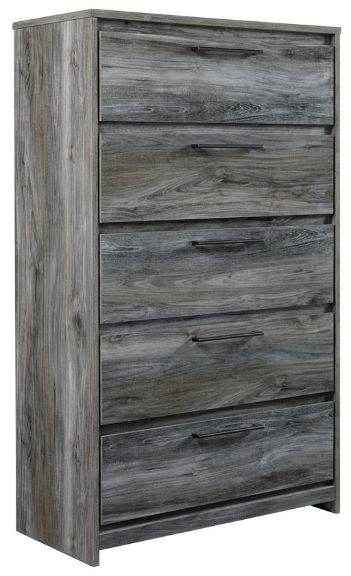 Baystorm - Gray - Five Drawer Chest - Simple Home Plus