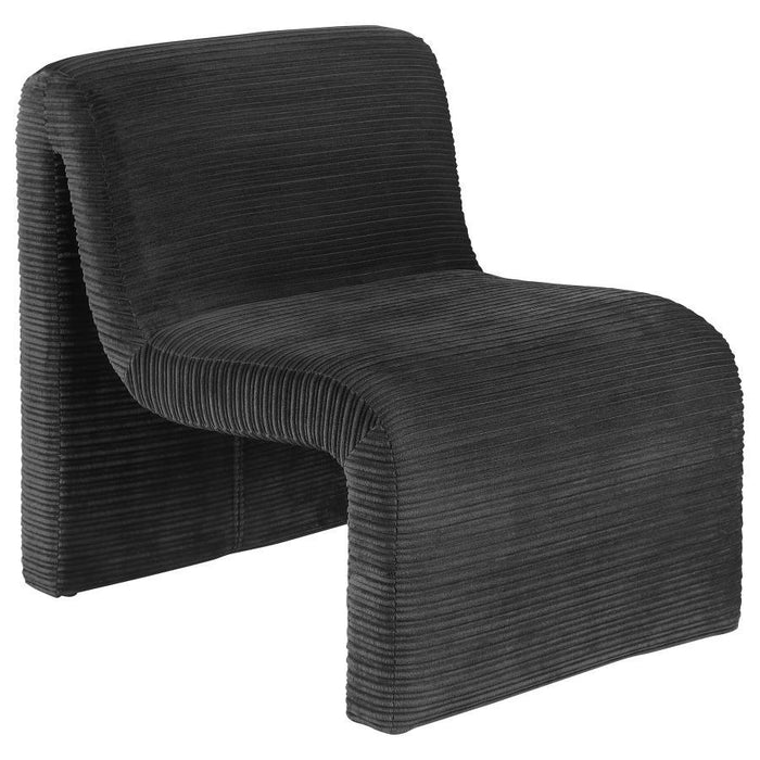 Drayton - Upholstered Curved Armless Accent Chair