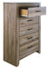 Zelen - Warm Gray - Five Drawer Chest - Simple Home Plus