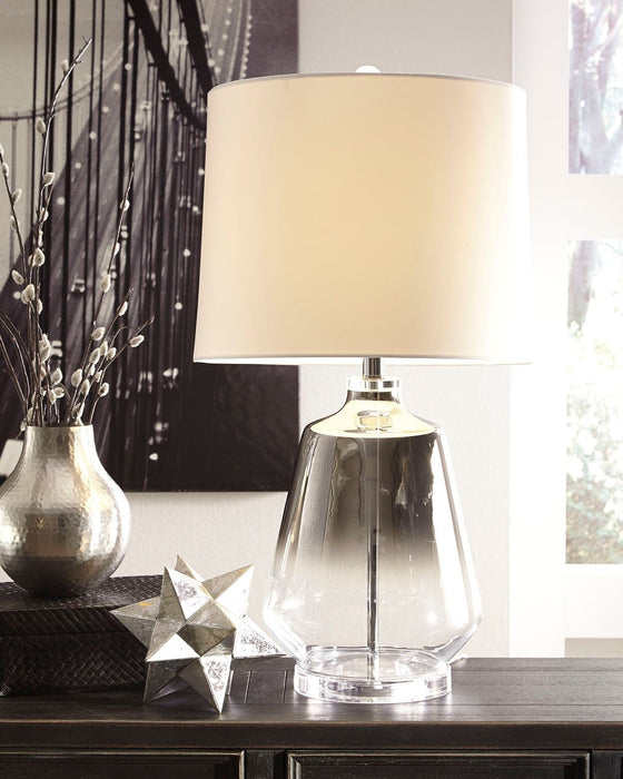 Jaslyn - Pearl Silver Finish - Glass Table Lamp - Simple Home Plus