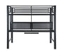 Avalon - Full Workstation Loft Bed - Black - Simple Home Plus