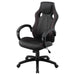 Carlos - Arched Armrest Upholstered Office Chair - Black - Simple Home Plus