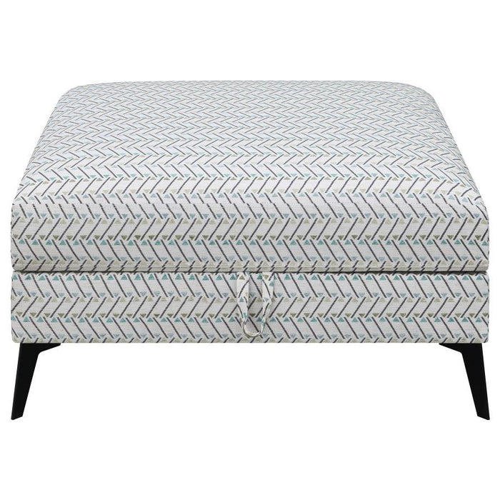 Clint - Upholstered Ottoman With Tapered Legs - Multi-Color - Simple Home Plus