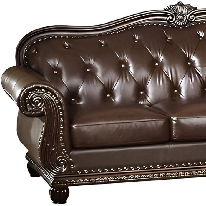 Top Grain Leather Sofa - Espresso