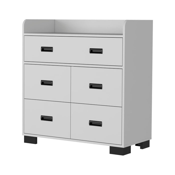 5 Drawer Dresser - White