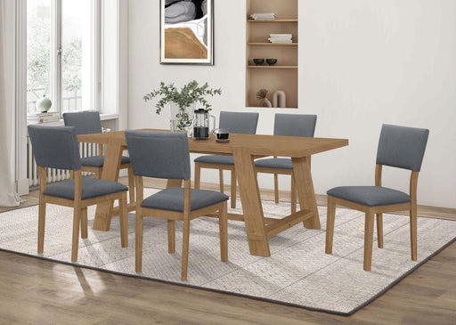 Sharon - Rectangular Trestle Base Dining Table Set - Simple Home Plus