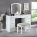 Louise - Vanity With Stool - White - Simple Home Plus