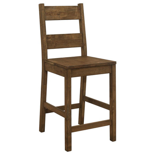 Coleman - Counter Height Stools (Set of 2) - Rustic Golden Brown - Simple Home Plus
