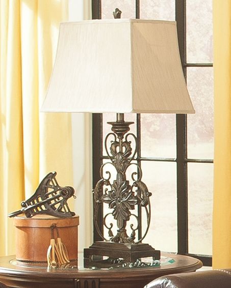 Sallee - Gold Finish - Poly Table Lamp - Simple Home Plus