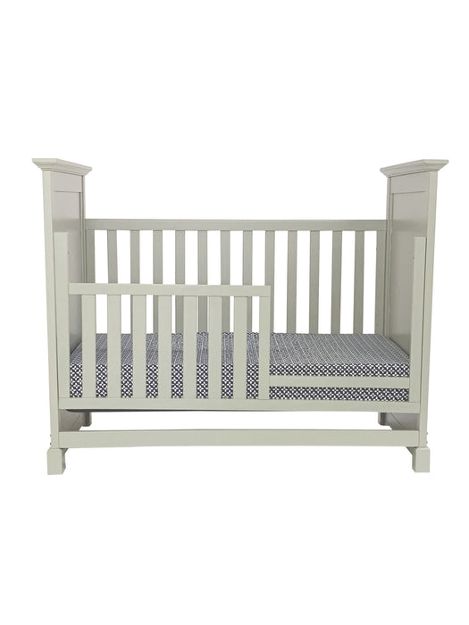 Solid And Manufactured Wood Standard Three In One Convertible Crib - Gray