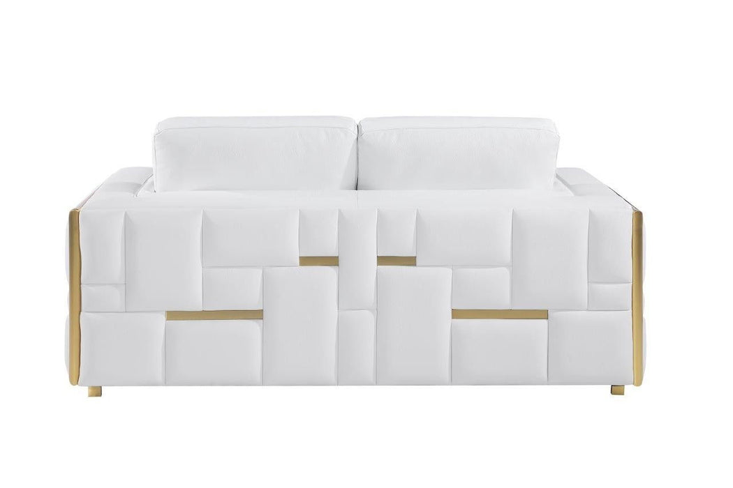 Italian Leather Sofa - White