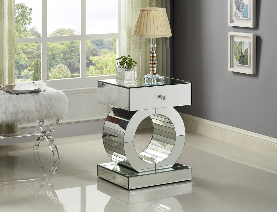 Jocelyn - End Table - Pearl Silver