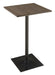 Cavalier - Square Bar Table - Dark Elm And Matte Black - Simple Home Plus