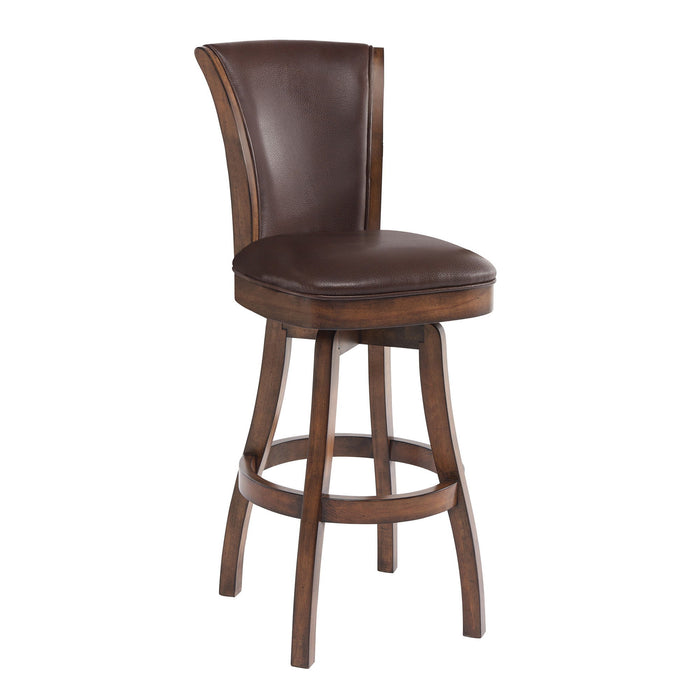 42" Swivel Counter Height Bar Chair - Brown / Chestnut