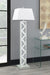 Carmen - Geometric Base Floor Lamp - Silver - Simple Home Plus