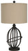 Manasa - Dark Brown - Metal Table Lamp - Simple Home Plus