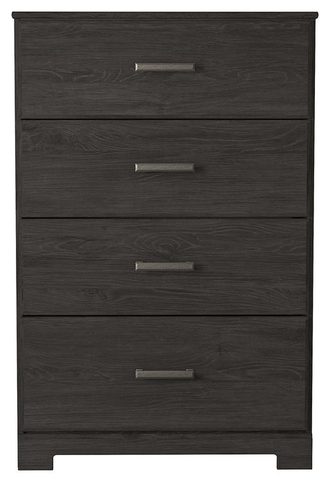 Belachime - Charcoal - Four Drawer Chest - Simple Home Plus