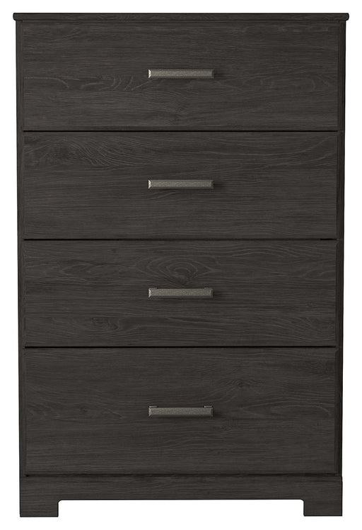 Belachime - Charcoal - Four Drawer Chest - Simple Home Plus