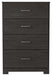 Belachime - Charcoal - Four Drawer Chest - Simple Home Plus